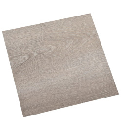 Planches de plancher autoadhésives 55 pcs PVC 5,11 m² Taupe