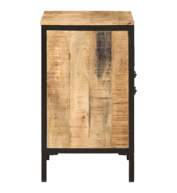 Armoire lavabo de salle de bain bois massif de manguier et fer