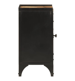 Armoire de salle de bain 40x30x60 cm fer et bois de manguier