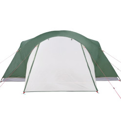 Tente de camping 8 personnes vert 360x430x195 cm taffetas 190T