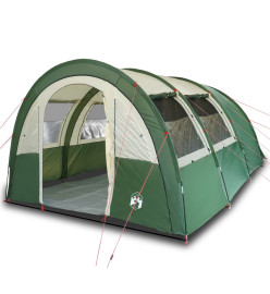 Tente de camping 4 personnes vert 483x340x193 cm taffetas 185T