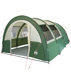 Tente de camping 4 personnes vert 483x340x193 cm taffetas 185T