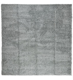 Tapis shaggy à poils longs moderne vert 160x160 cm