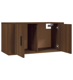 Meubles TV muraux 3 pcs chêne marron 80x34,5x40 cm