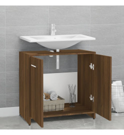 Armoire de bain Chêne marron 60x33x60 cm Bois d'ingénierie