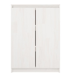 Buffet Blanc 60x36x84 cm Bois de pin massif