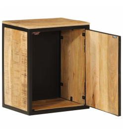 Armoire de salle de bain 40x30x50cm bois massif manguier et fer