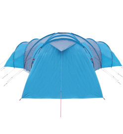 Tente de camping 12 personnes bleu 840x720x200 cm taffetas 185T