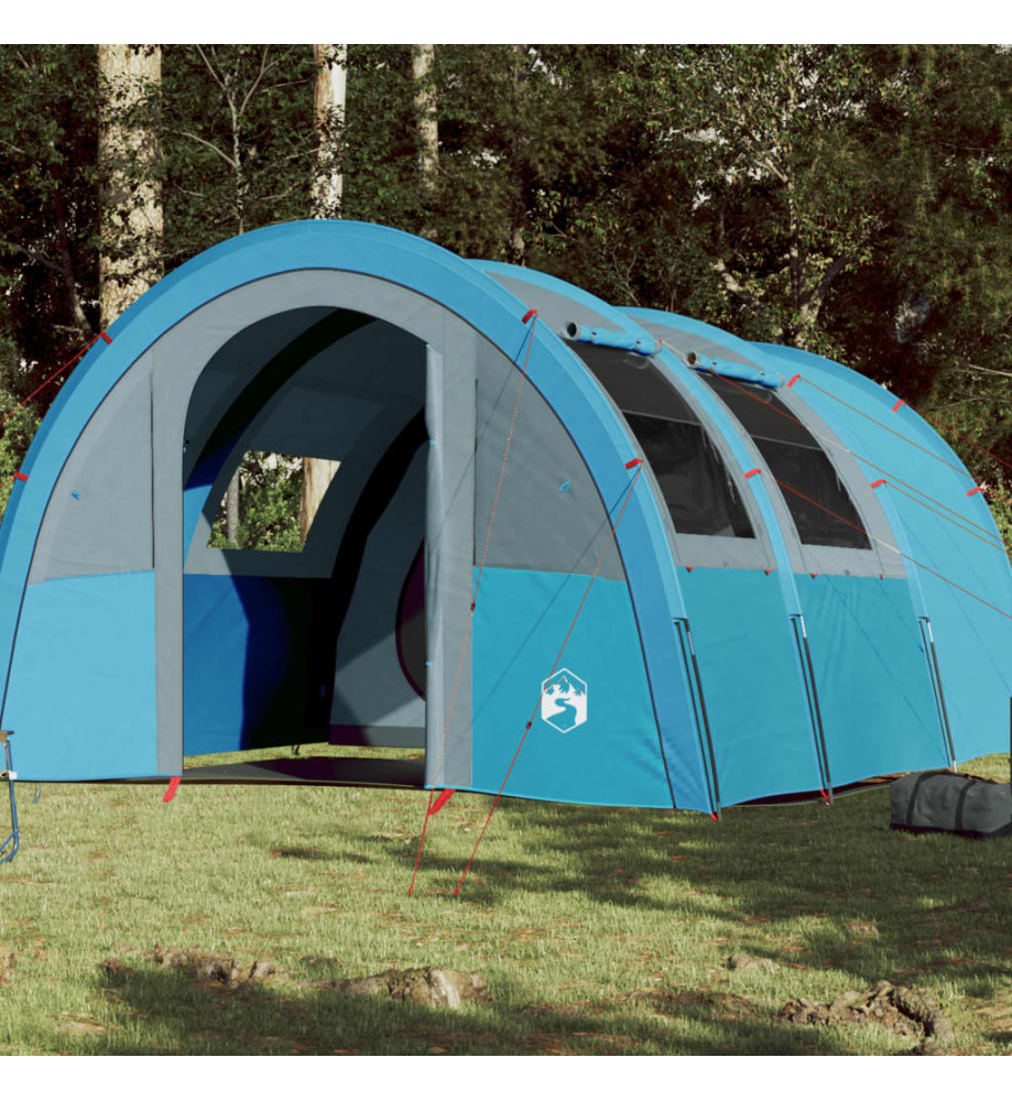 Tente de camping 4 personnes bleu 483x340x193 cm taffetas 185T