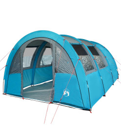 Tente de camping 4 personnes bleu 483x340x193 cm taffetas 185T