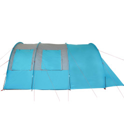 Tente de camping 4 personnes bleu 483x340x193 cm taffetas 185T