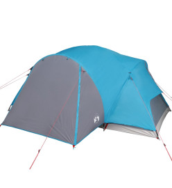 Tente de camping 8 personnes bleu 360x430x195 cm taffetas 190T