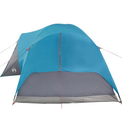 Tente de camping 8 personnes bleu 360x430x195 cm taffetas 190T