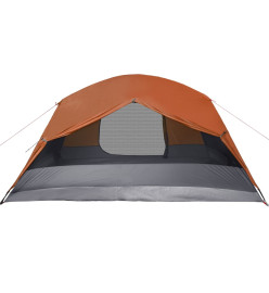 Tente de camping 4 personnes 350x280x155 cm taffetas 190T