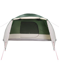 Tente de camping 4 personnes vert 350x280x155 cm taffetas 190T