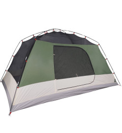 Tente de camping 4 personnes vert 350x280x155 cm taffetas 190T