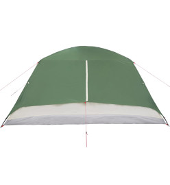 Tente de camping 4 personnes vert 350x280x155 cm taffetas 190T