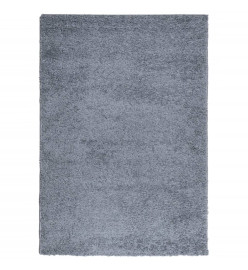 Tapis shaggy à poils longs moderne bleu 120x170 cm