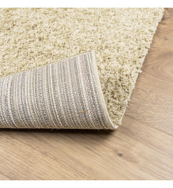 Tapis shaggy à poils longs moderne doré 80x250 cm