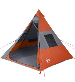 Tente de camping 7 personnes 350x350x280 cm taffetas 185T