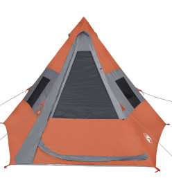 Tente de camping 7 personnes 350x350x280 cm taffetas 185T