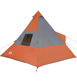 Tente de camping 7 personnes 350x350x280 cm taffetas 185T