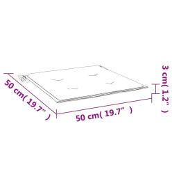 Coussins de chaise de jardin 4 pcs vert vif 50x50x3 cm