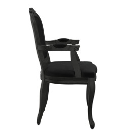 Chaise à manger noir 62x59,5x100,5 cm velours