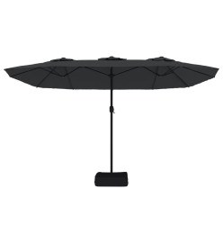 Parasol à double tête noir 449x245 cm