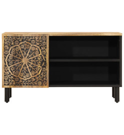 Meuble TV 80x31x46 cm bois massif de manguier