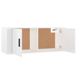 Ensemble de meubles TV 3 pcs Blanc brillant Bois d'ingénierie