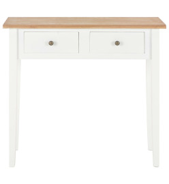 Table de console et coiffeuse Blanc 79x30x74 cm Bois