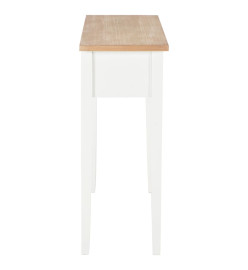 Table de console et coiffeuse Blanc 79x30x74 cm Bois