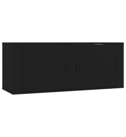 Ensemble de meubles TV 3 pcs Noir Bois d'ingénierie