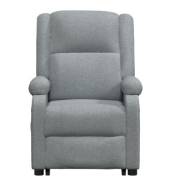 Fauteuil de massage inclinable Gris clair Tissu