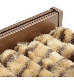 Rideau anti-mouches beige et marron 100x230 cm chenille