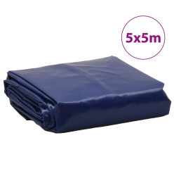 Bâche bleu 5x5 m 600 g/m²