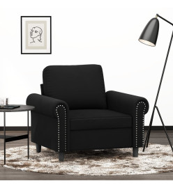 Fauteuil Noir 60 cm Velours