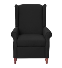 Fauteuil de massage inclinable Noir Tissu