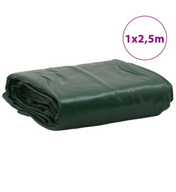 Bâche vert 1x2,5 m 600 g/m²