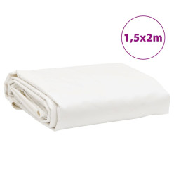 Bâche blanc 1,5x2 m 600 g/m²