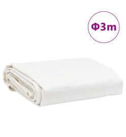 Bâche blanc Ø 3 m 600 /m²