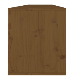 Armoires murales 2pcs Marron miel 80x30x35cm Bois de pin massif