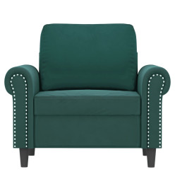 Fauteuil Vert foncé 60 cm Velours