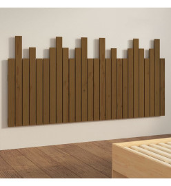 Tête de lit murale Marron miel 166x3x80 cm Bois massif de pin