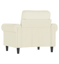 Fauteuil Crème 60 cm Velours