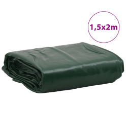 Bâche vert 1,5x2 m 600 g/m²