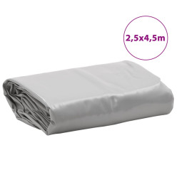 Bâche gris 2,5x4,5 m 600 g/m²