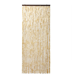 Rideau anti-mouches beige 100x200 cm chenille