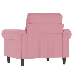 Fauteuil Rose 60 cm Velours